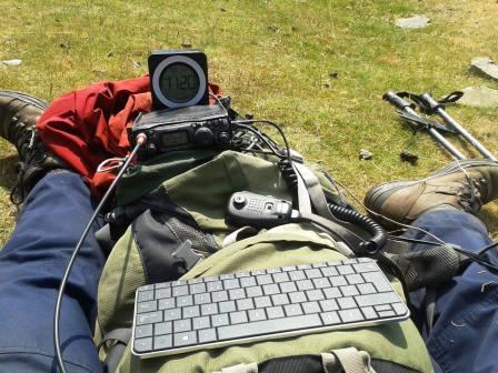 Portable PSK31 set-up
