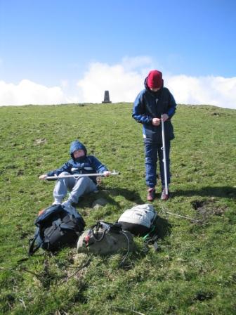 Liam and Jimmy on Hope Mountain