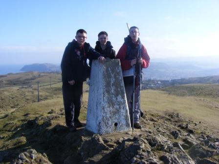 Arrival at the summit