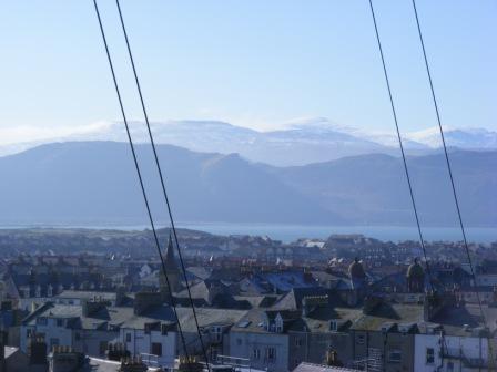 Climbing above the town of Llandudno