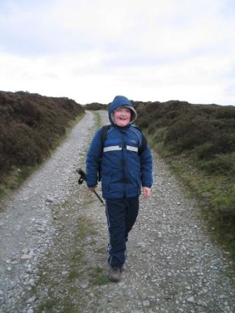 Liam on his descent back to the Ponderosa