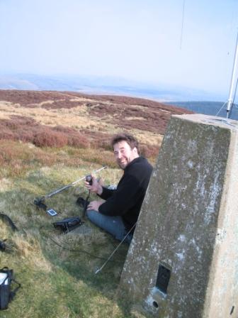 Tom MW1EYP/P activating on Rhialgwm GW/NW-046