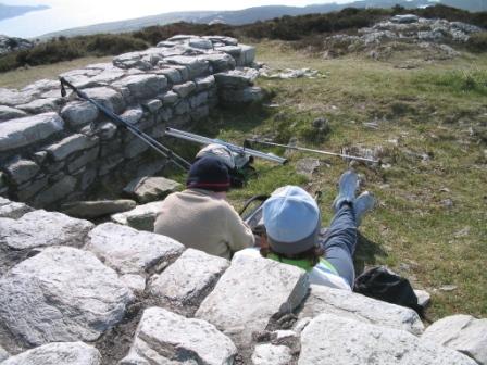 Liam and Marianne on Holyhead Mountain