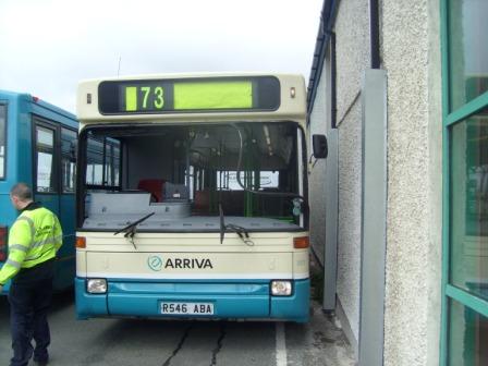 Bus, destoyed by the wind on the summit