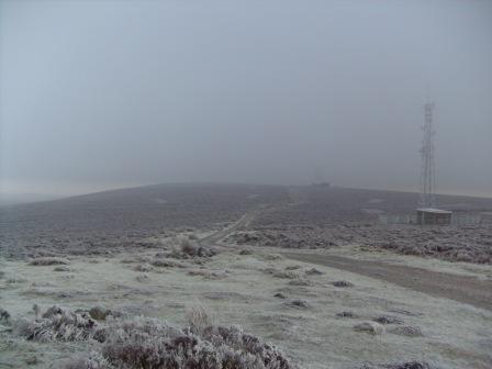 Looking across the long summit of Cyrn-y-Brain