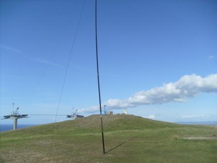 Looking towards the summit point from the operating position