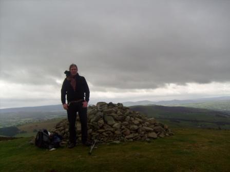 Aage MW/LA1ENA/P on the Foel Fenlli summit cairn