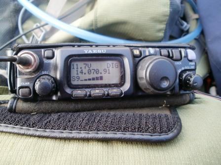 FT-817 on 20m PSK31