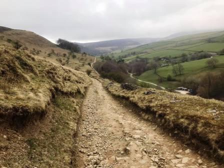 Dropping into Coldwell Clough