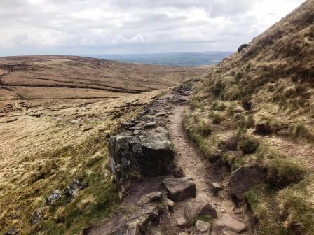 Following Pennine Way path here for a short distance