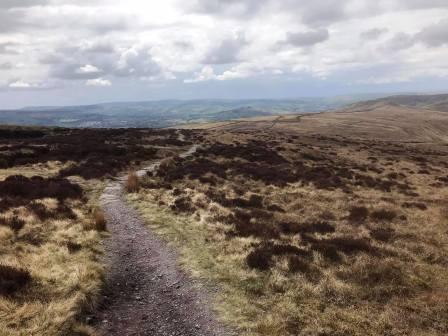 Footpath along the shoulder of Brown Knoll