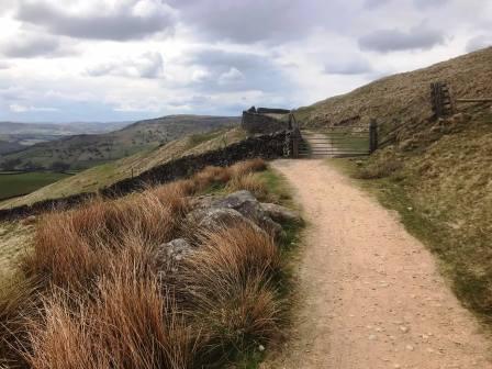 Track along the side of Mount Famine