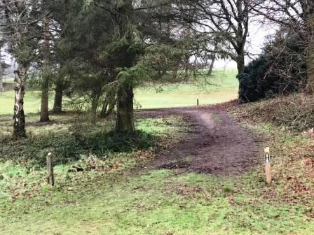 Public footpath through Prestbury Golf Club