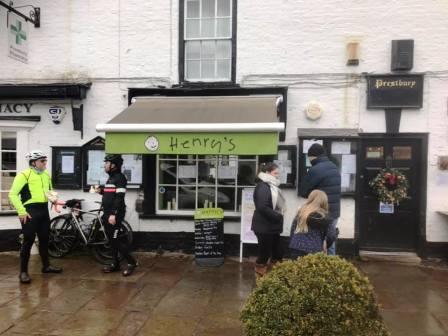Henry's Cafe, Prestbury village