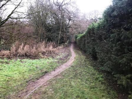 Bear right to follow this path