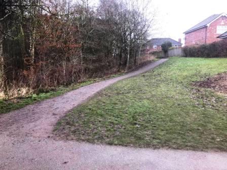 Path on the right (North) side of Tytherington Wood