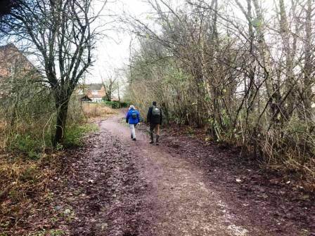 Walking away fromm Tytherington Wood towards the Bollin Valley