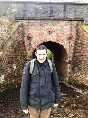 Liam heading from Prestbury to Tytherington