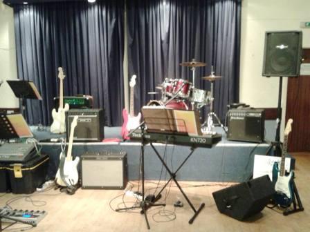 Stage set for a Retrobeats gig