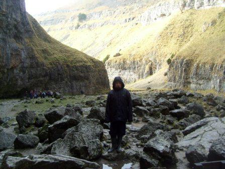 Liam in Gordale Scar