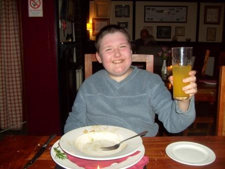 Celebratory meal in the Border Hotel