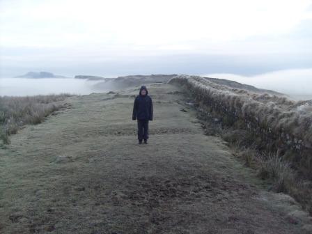 Liam on Hadrian's Wall