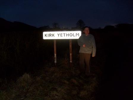 Arrival in Kirk Yetholm