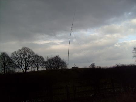 80m dipole on Bishop Wilton Wold