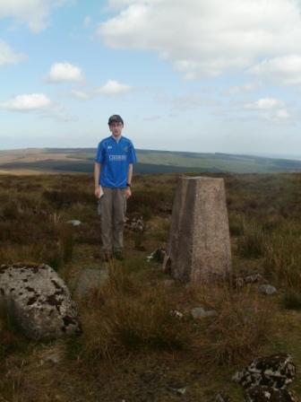 Jimmy at the trig point