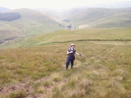 Liam on final approach to the summit