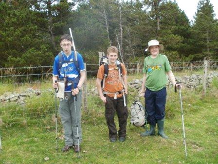 Jimmy, Craig & Liam at the summit