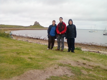 Craig, Jimmy & Liam on Holy Island