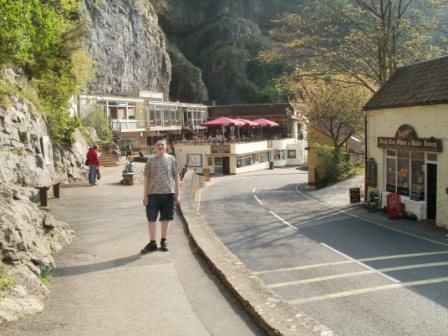 Liam in Cheddar Gorge