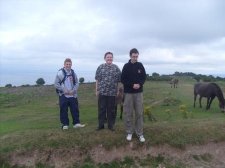 Bristol Channel, Exmoor, Craig, Liam, Jimmy and some wild ponies!