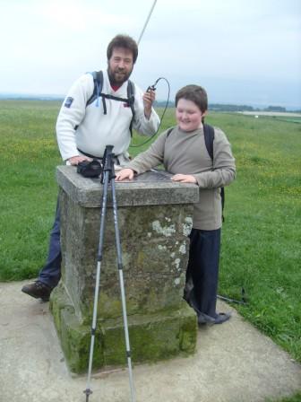 Tom and Liam enjoying all the fun of the topograph!