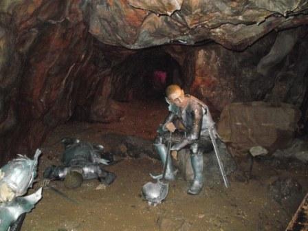 A display in Gough's Cave