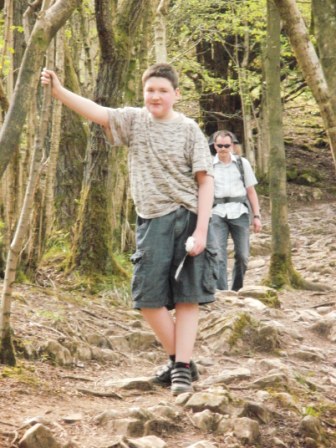 Liam on the gorge top walk