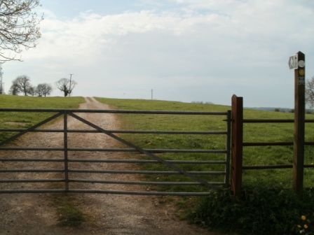 Start of the track onto Dundry Down