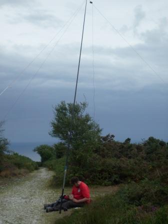 Tom working on 30m CW