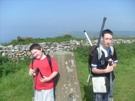 Jimmy & Liam at the summit