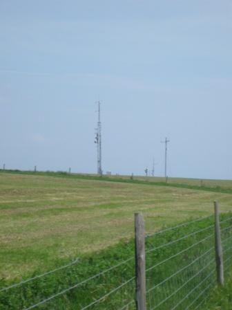 Approaching the summit along the bridleway