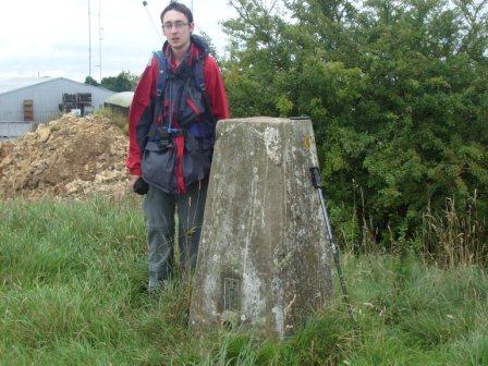 Jimmy at the trig point