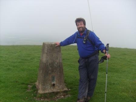 Tom at the trig point