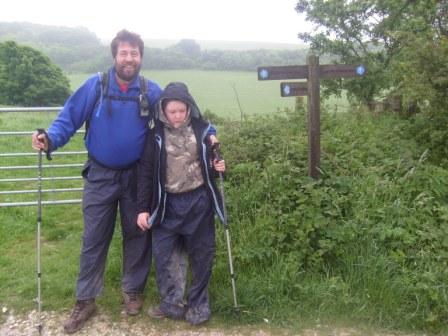 Tom & Liam contemplating the first walk of the day