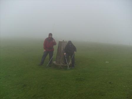 Tom and Liam in worsening weather!