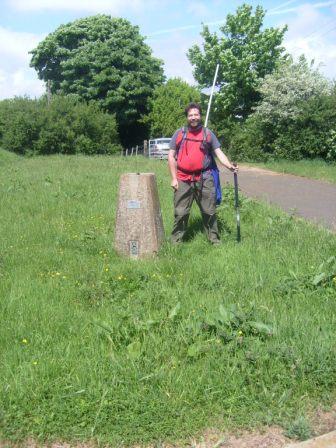 Trig point on Cheriton Hill