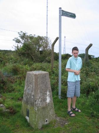 Jimmy at the trig point