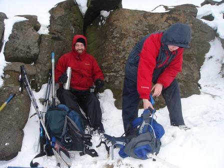 Soup break shortly before the retreat