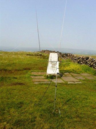 Jack's 2m antenna, with my 12m GP in the background