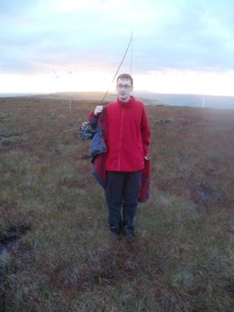 Jimmy on the summit of Hail Storm Hill